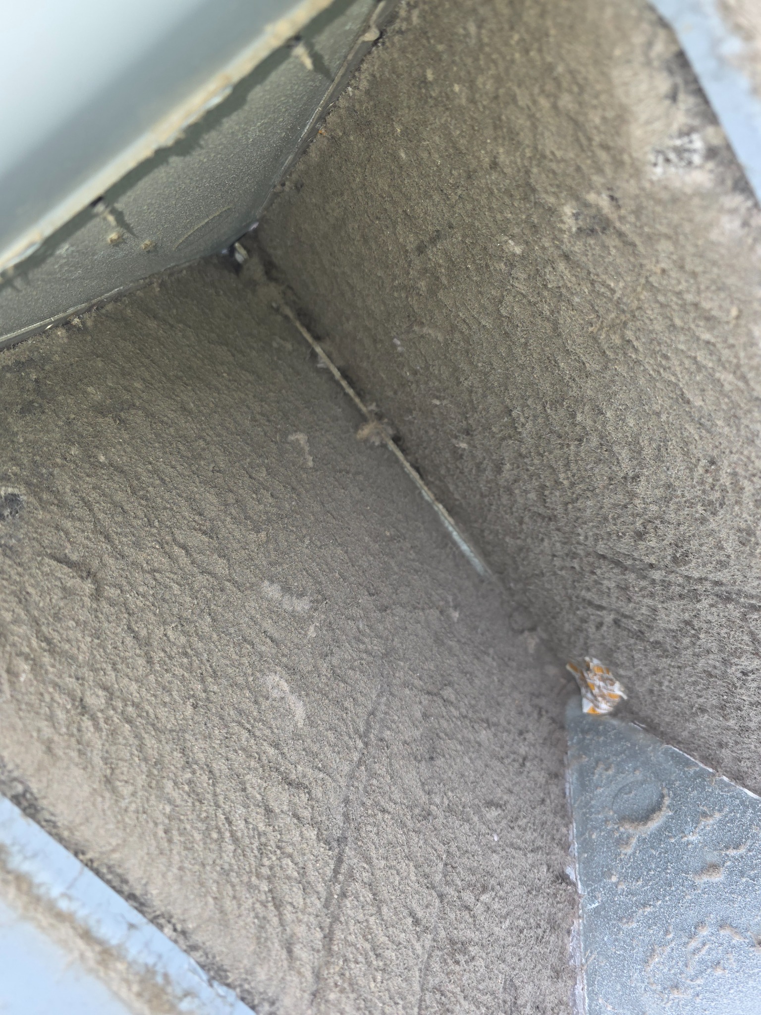 Dirty indoor coil before cleaning