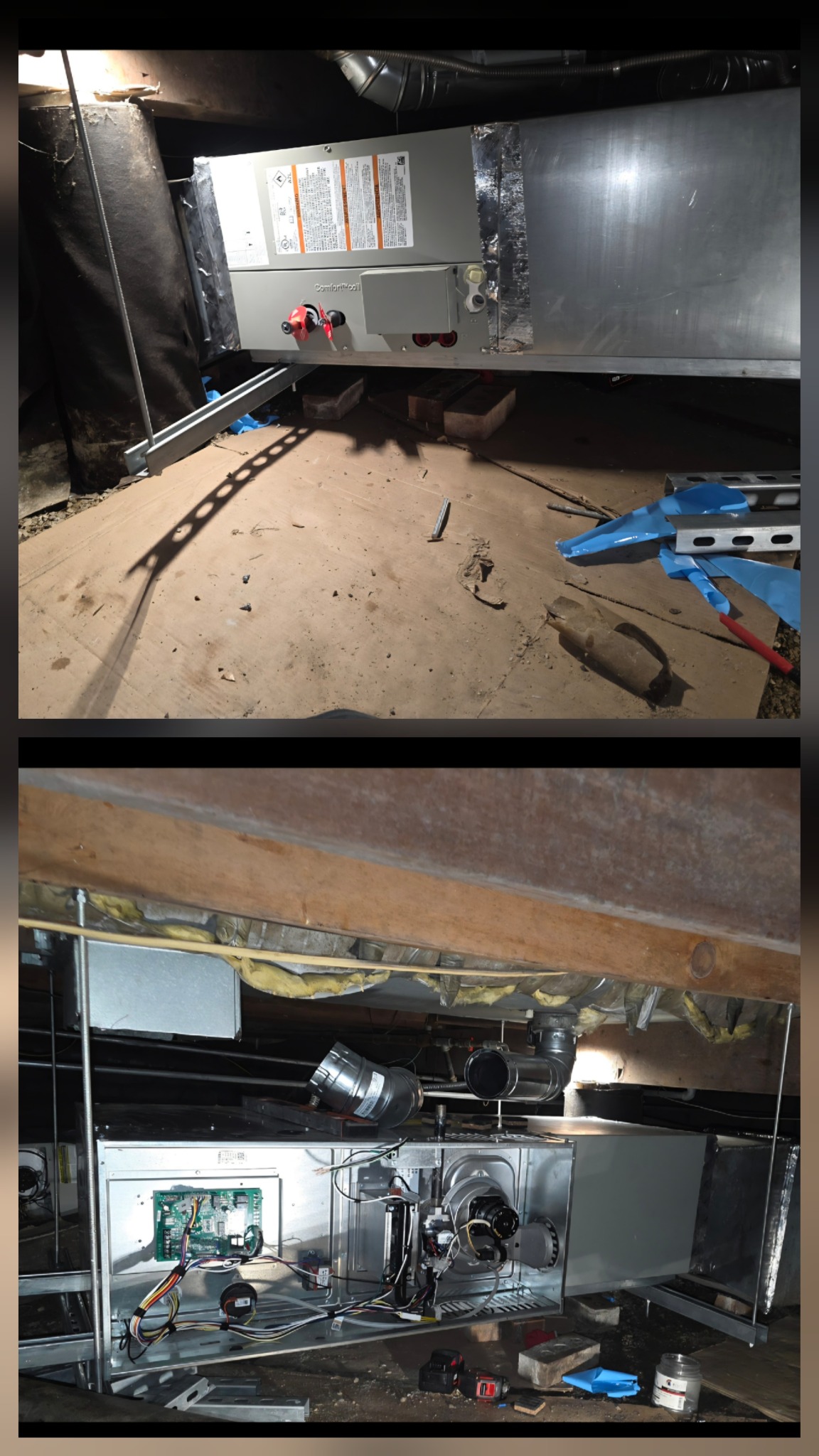 Completed furnace and return upgrade